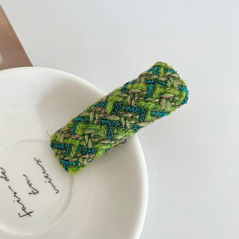 Заколки для волос, шерстяные длинные ретро-заколки в форме Bb, заколка с боковой заколкой, челка