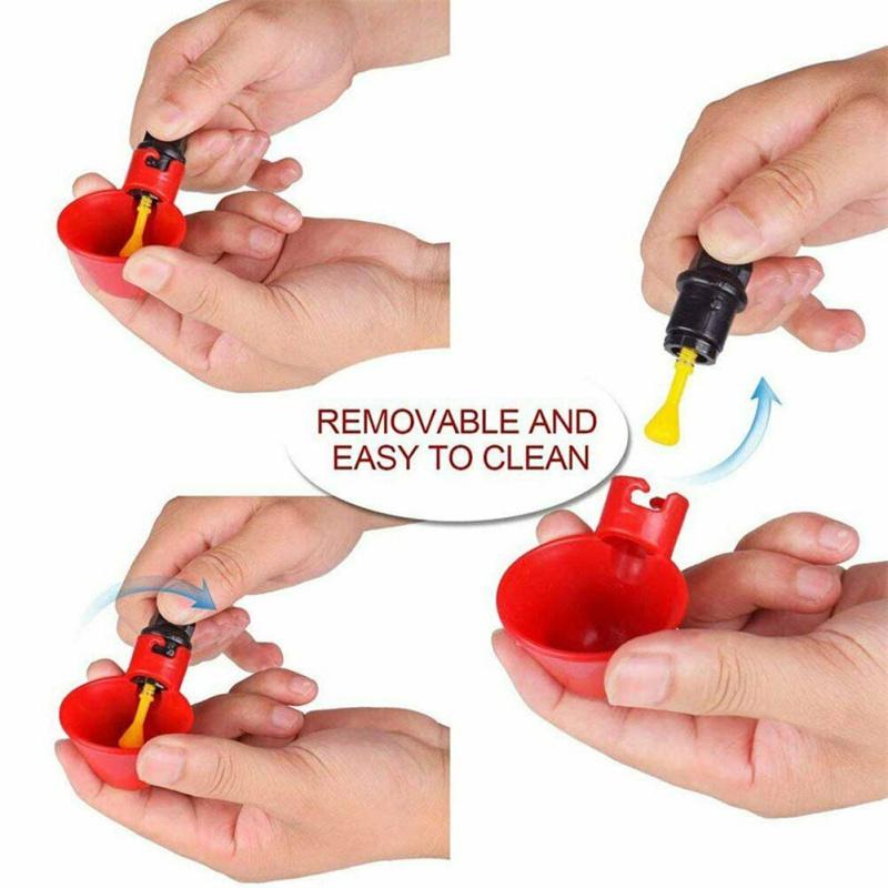 20 шт., автоматическая поилка для птицы, чашки для питья воды для кур, голубей, птиц, перепелов