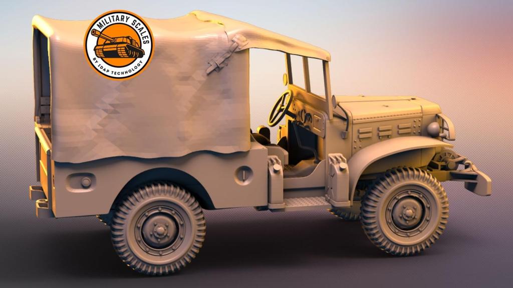 IDAP Technology Масштаб 1/72 Американский малый грузовик Dodge WC51 Набор для 3D-принтера PD72044