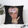 Наволочка с изображением Lil Peep, наволочка для подушки из полиэстера с принтом, декоративная наволочка для подушки, домашняя, на молнии, 45*45 см