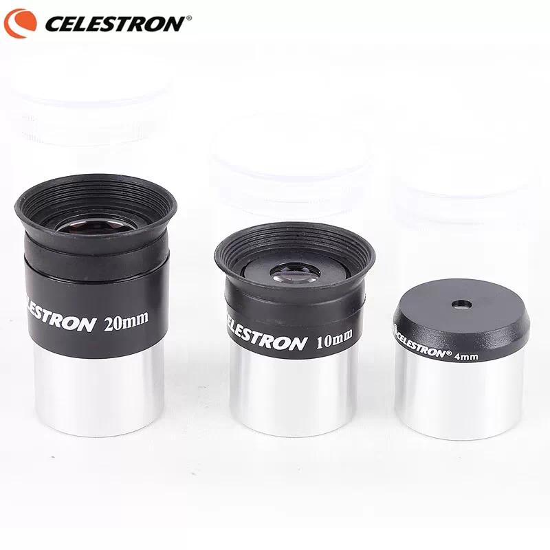 Оригинальные окуляры Celestron с фиксированным фокусным расстоянием 4 мм 10 мм 20 мм 1,25 дюйма Аксессуары для астрономического телескопа