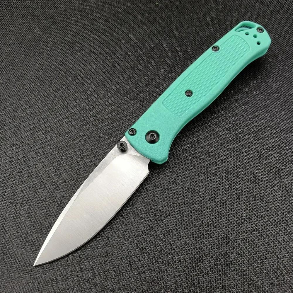 BM Mini 533 533bk EDC Folding Knife Lightweight Pocket Knife Manual Thumb Studs Open Plain Edge Coated Fiberglass Handle