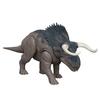 Mattel Фигурка Мир Юрского периода: Рычащий Насутоцератопс, Детская игрушка-динозавр, Движущийся, Большой, Примерно 31 см в длину, Возраст от 4 лет, Серый, JGC81