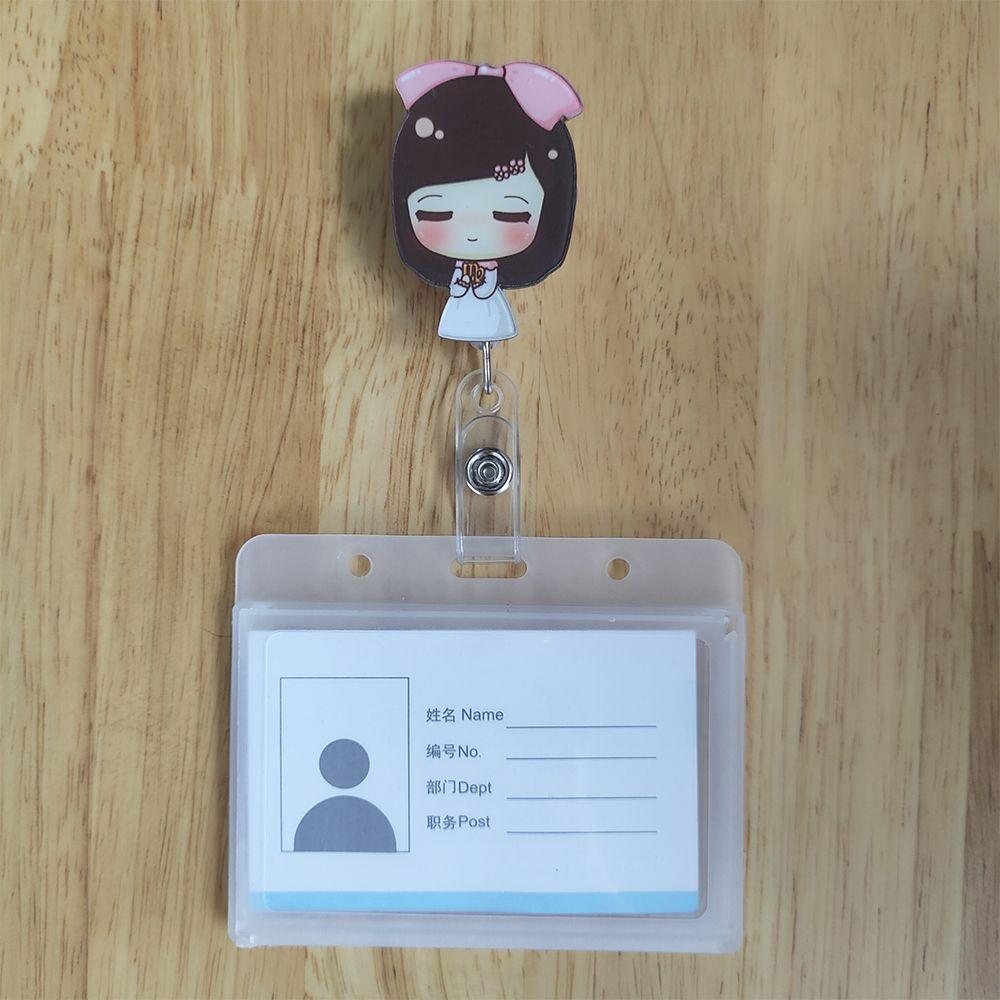 Канцелярские товары для офиса Держатель для ID-карты Медсестра Врач Горизонтальный держатель для карт Выдвижной бейдж-катушка