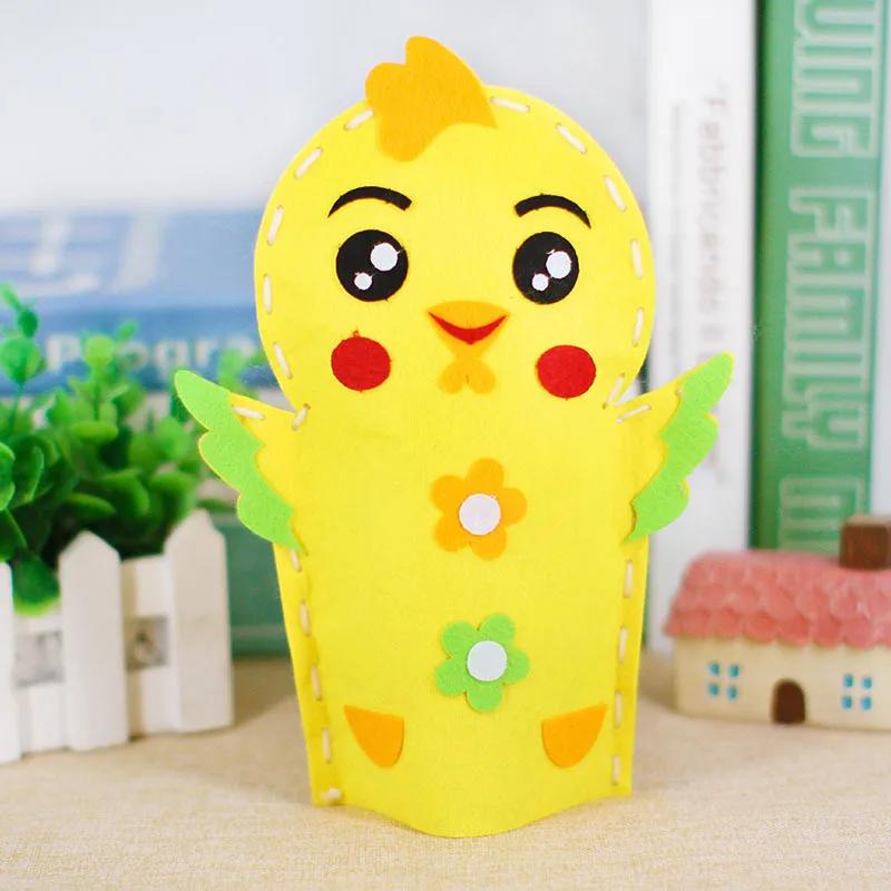 Детские Мультяшные Поделки DIY Ручные Куклы Игрушки Детский Сад Образовательные Нетканые Материалы Ручная Работа Клей Материал Швейный Набор Детский Рождественский Подарок