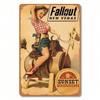 Fallout New Vegas Ковбойские Сапоги Металлический Плакат Настенное Искусство 8x12 Дюймов для Бара
