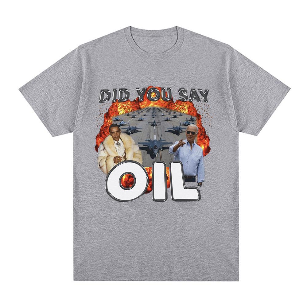 Did You Say Oli Meme Graphic Tshirt Men Clothing Fashion Hip Hop Vintage Short Sleeve Tshirts Casual Tee Shirt