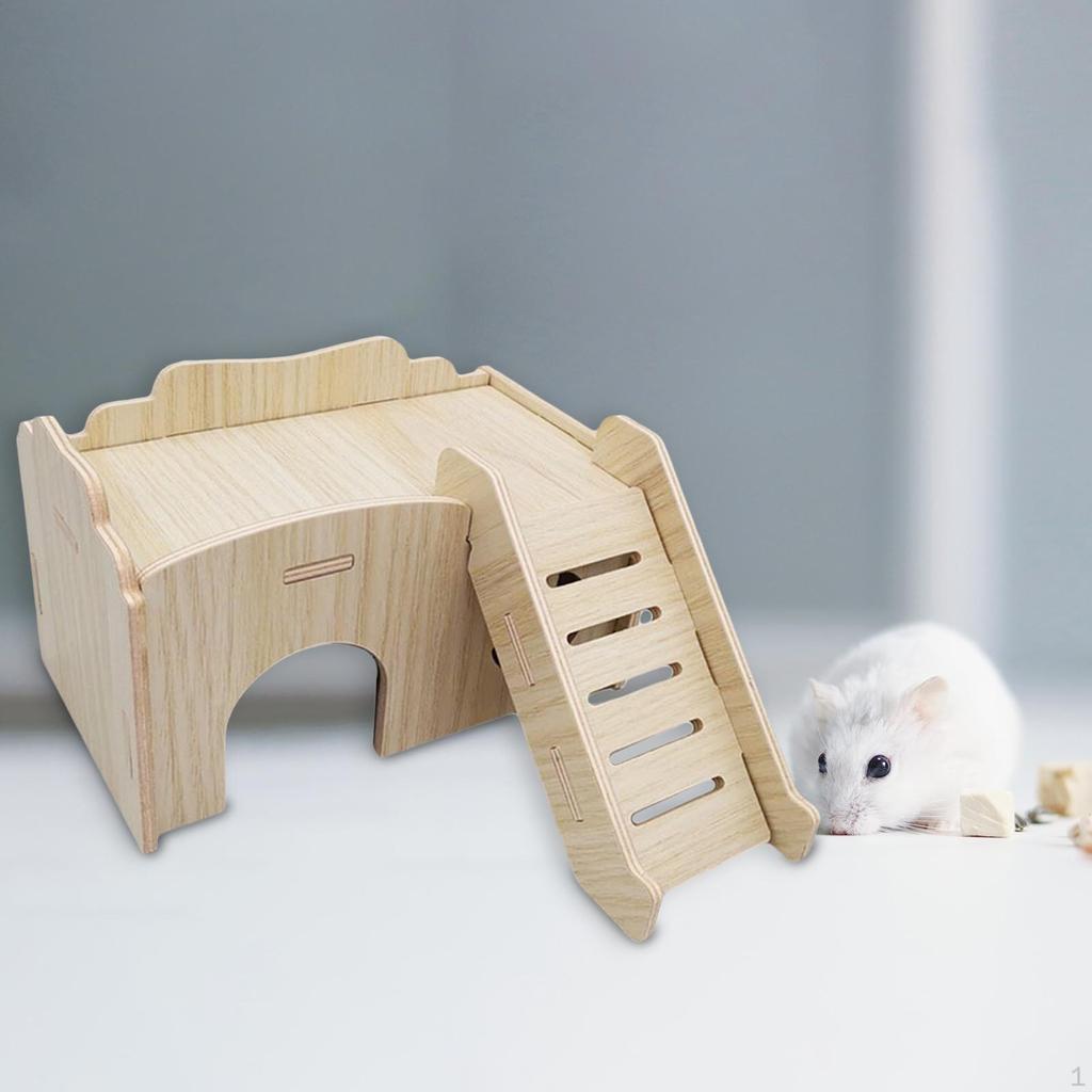 Hamster House and Hideout Cage Accessories Fun Cabin Gerbil for Small Pet