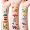 1 Sheet Kids Glitter Sticker Toys Dinosaur Fake Tattoo Stickers Kids Arm Sticker