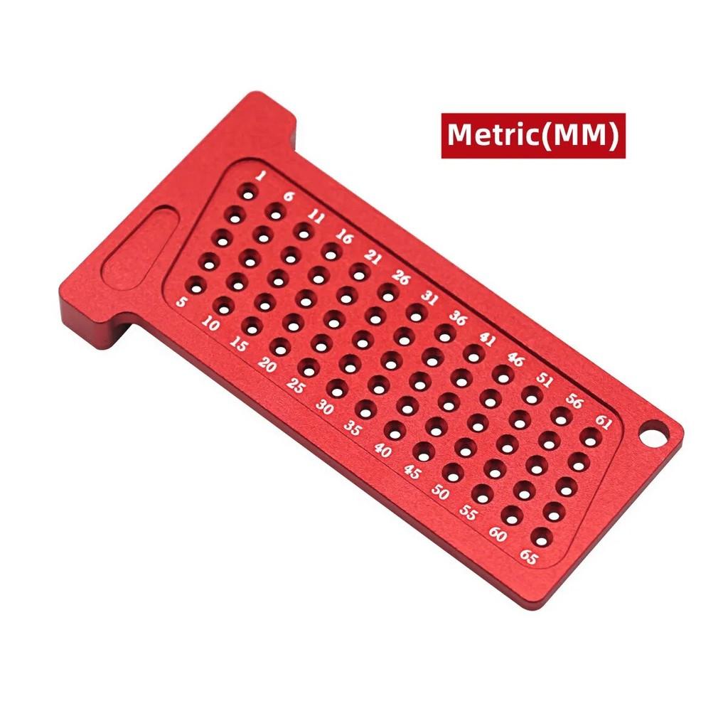 Деревообрабатывающий разметочный инструмент Метрическая и дюймовая прецизионная Т-линейка Маленькая алюминиевая карманная линейка Разметочный калибр Столярная поперечная калибровочная линейка