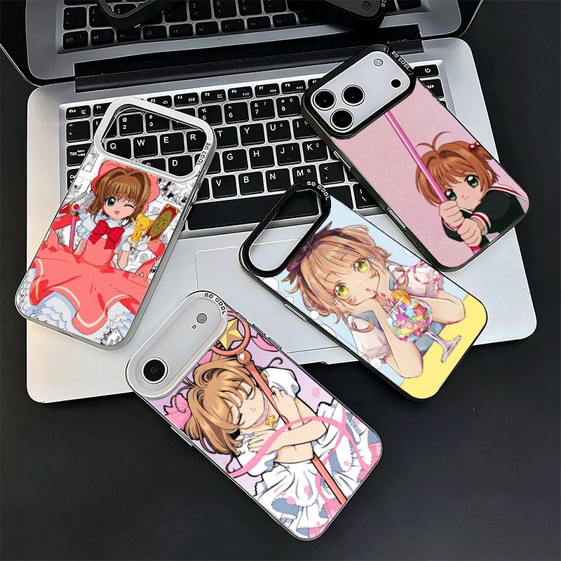 Мягкий чехол для телефона аниме CardCaptor Sakura для iPhone 15 16 17 Pro Max 17Air 16E 14 Plus 13 12 Mini Ударопрочный чехол Задняя панель