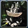 Latest Handcrafted Fisherman's Spoon Fish Sculpture Wind Chime Spoon Fish Sculptures Windchime Outdoor Home Garden Decor