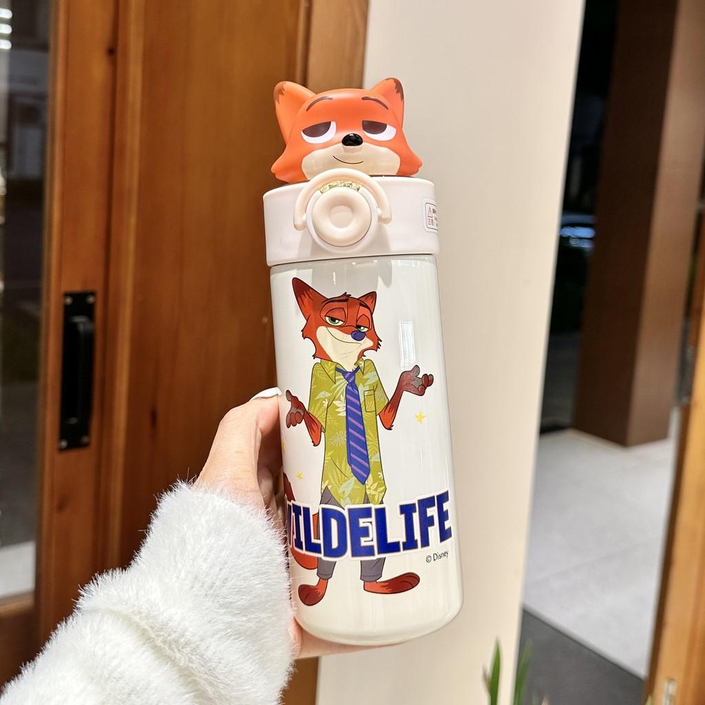 Термобутылка Judy Zootopia с крышкой-поилкой и замком, для путешествий и в подарок