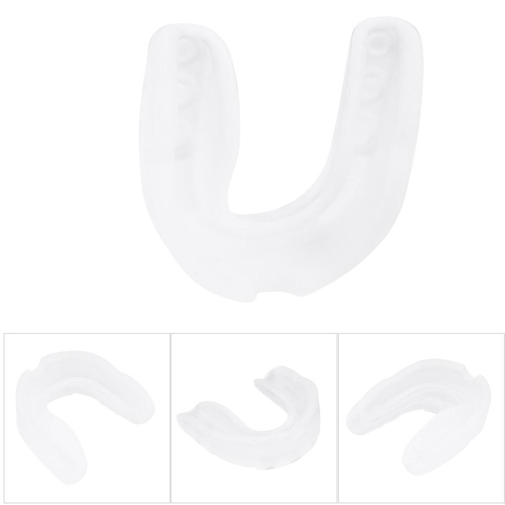 EVA Adult Mouth Guard Teeth Tooth Protector Boxing Accessory Blue & White