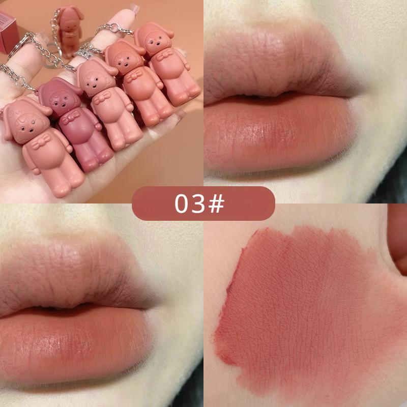 Kobeleen Star Girl Глазурь для губ Шесть цветов Брелок для губ Глазурь для губ Бархатный туман Отбеливающий матовый бархат