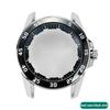 For Seiko SNP055J1 Series Watch Case Stainless Steel Case Modified Ceramic Ring Scale Ring Outer Bezel Shell Accessories