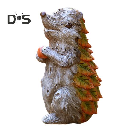 Садовый лист, фигурка животного, черепаха, сова, белка, кролик, лиса, птица, ёж, улитка, статуэтка, скульптура животного из смолы, украшение для двора, орнамент