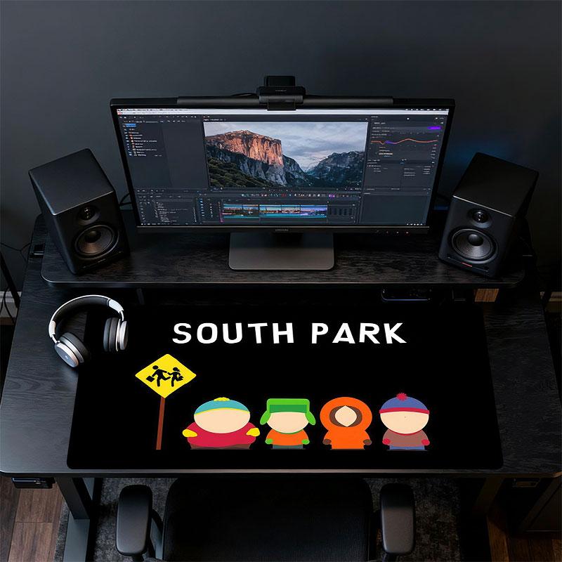 South Park Poster Mouse Pad, Large Gaming Desk Mat, Non-slip XXL Mousepad for Laptop & Tablet, Mini PC Playmat with Stitched Edges