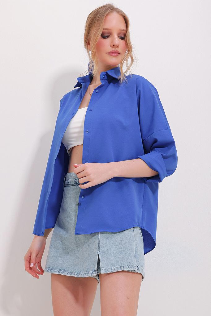 Женская рубашка, модная бежевая базовая рубашка из хлопка нового сезона с манжетами