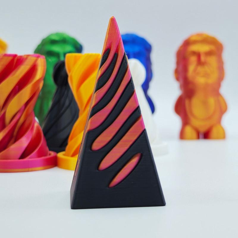 1 шт. Детская 3D-печатная игрушка-непоседа в виде спирального конуса, Невозможная пирамида, Сквозная скульптура, Антистресс, Снятие тревоги, Игрушка для взрослых