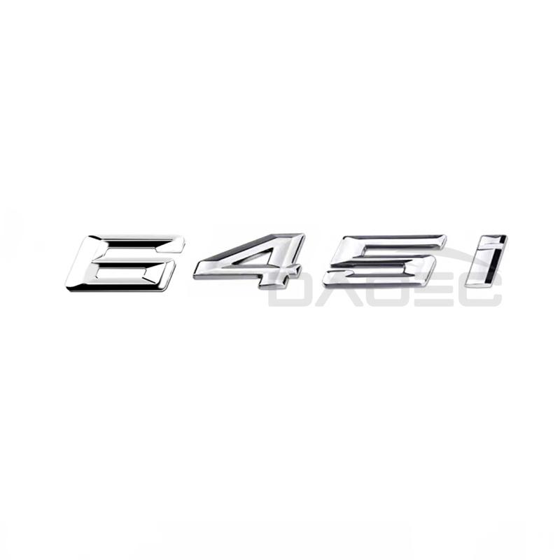 Car 3D ABS Trunk Letters Logo Badge Emblem Styling Decals Sticker For BMW 6 Series 630i 640i 645i 650i E63 E64 F06 F12 F13 G32