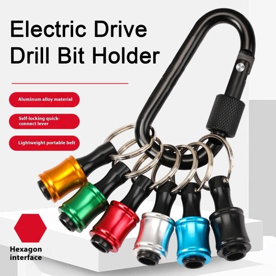 Держатель сверла с торцевой головкой, прочный, выдерживающий нагрузку, портативный, простой в установке, универсальный, 1/4-дюймовый шестигранный хвостовик, держатель сверла с торцевой головкой