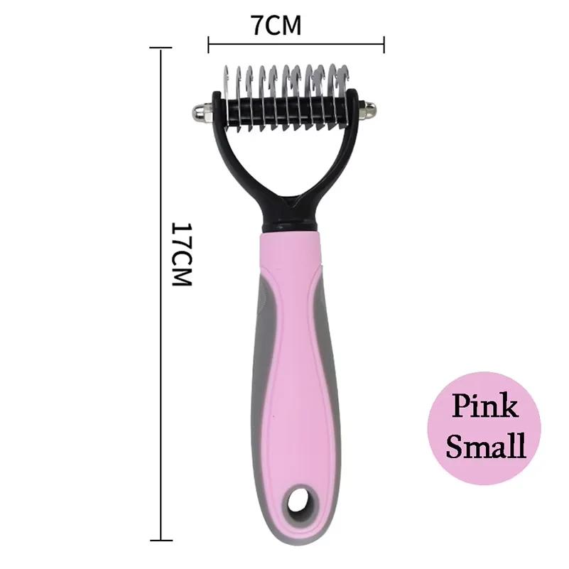 Professional Pet Deshedding Brush Dog Cat Grooming Tool Hair Fur Remover Undercoat Knot Cutter Comb for Puppy Shedding Supplies