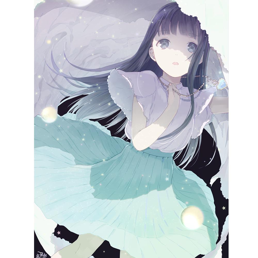 Полный круглый 5D DIY алмазная живопись аниме кошка девушка 3d узор для вышивки Фэнтези эльф принцесса вышивка крестиком мозаичная наклейка