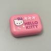 Футляр для контактных линз Hello Kitty, милый, портативный, удобный для переноски, контейнер для хранения, кавайный, коробка для аксессуаров для глаз