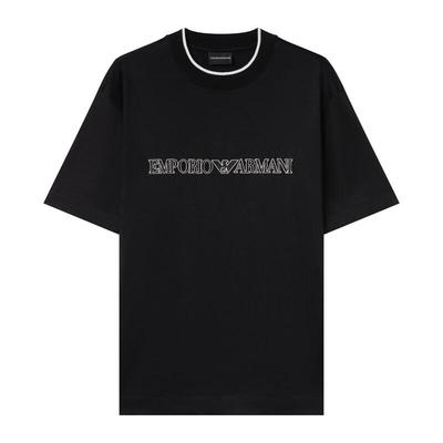 Мужская футболка Armani с коротким рукавом и классическим принтом логотипа орла