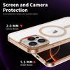 Роскошный прозрачный чехол Desert Gold для iPhone 16 15 14 13 12 Pro Max 16 Plus, акриловый прозрачный чехол TPU Magsafe Magnetic Phone Cover