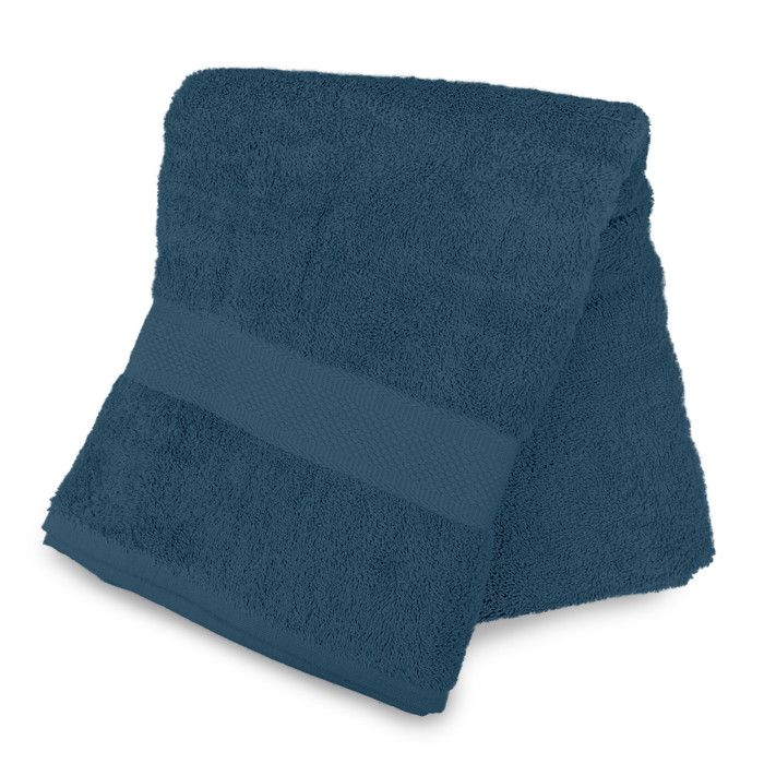 Cotton Bath Towel 500 Gr/m2 70x130 Cm LAGUNE Duck Blue, by Soleil D'ochre