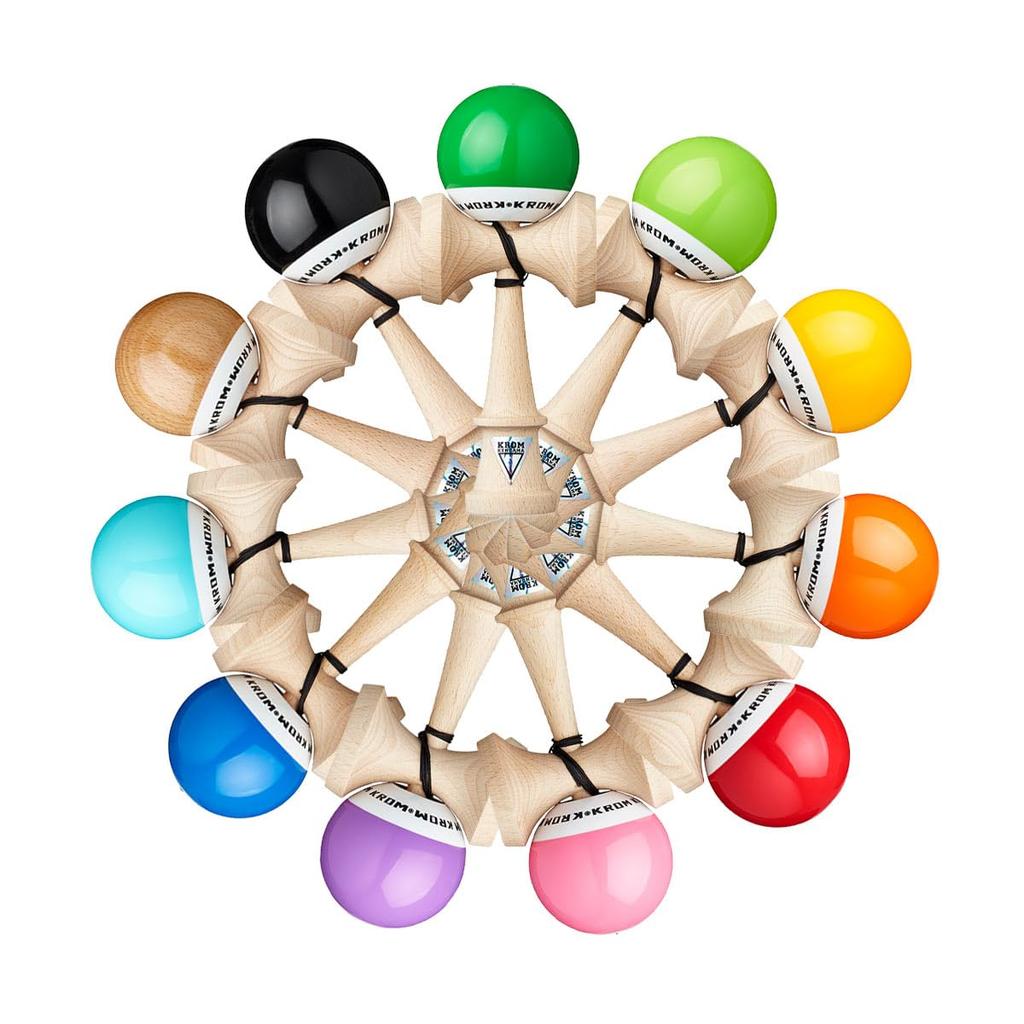 Kendama KROM POP Chrome Pop LOL Sticky Clear (Yellow)