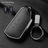 AAABP1 Goatskin Car Key Case Cover For Volkswagen Golf 8 MK8 ID.3 ID.4 Cupra Skoda Octavia A8 SEAT Leon MK4 2020 2021 Formentor Tarraco