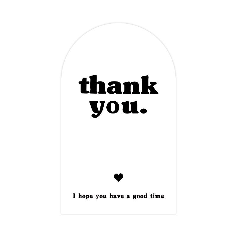 50-pack Airplane-Themed Thank You Box Sealing Stickers for Packaging and Decoration