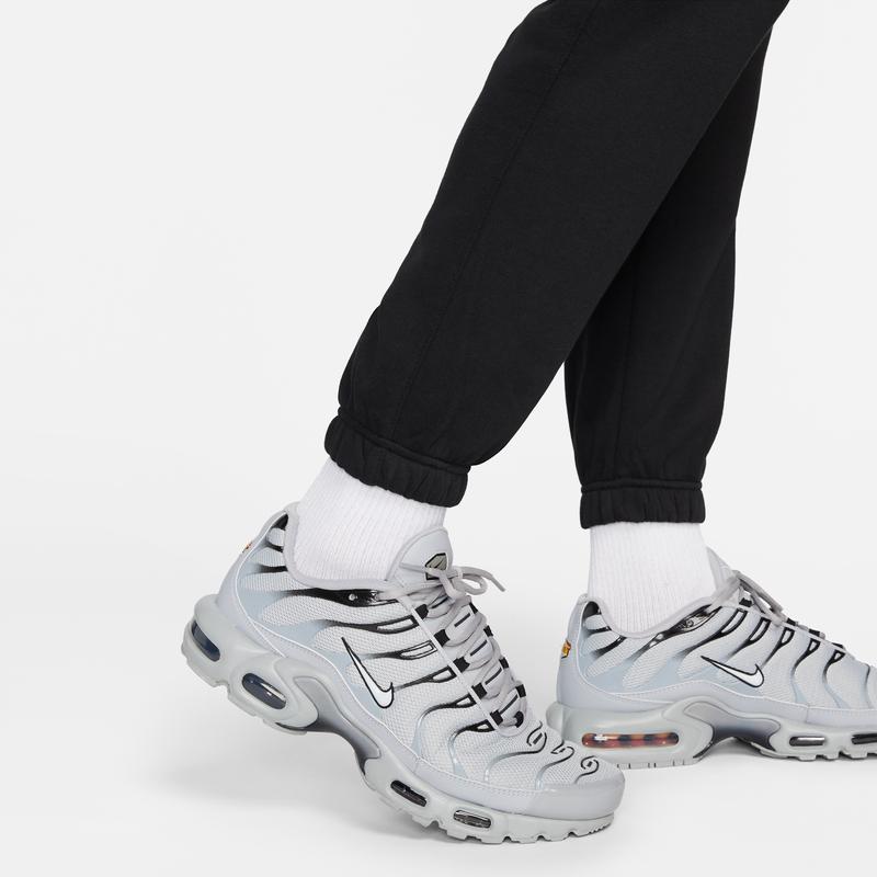 Nike Вязаные джоггеры на флисовой подкладке с эластичным шнурком на талии, мужские брюки, черные DM1243-010