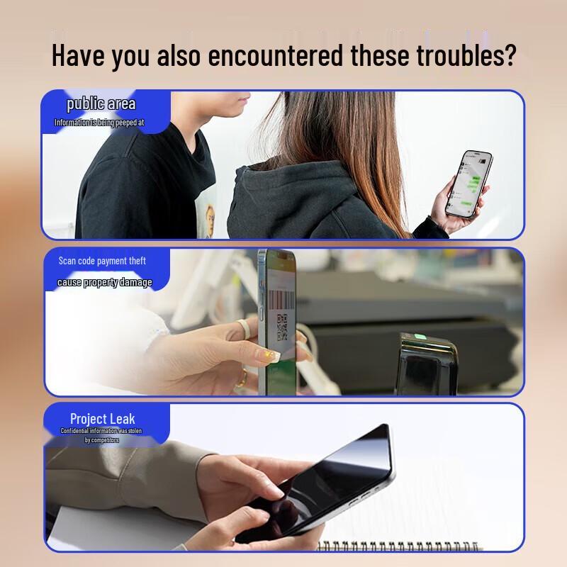 Blue Gorilla iPhone 16 Pro 3D Full Glue AR Privacy Tempered Glass Screen Protector (2-Pack)