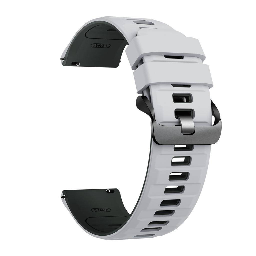 22mm Dual Color Silicone Strap for Huawei Watch GT 6/5/5 Pro/4 46mm Quick Release Watch Band