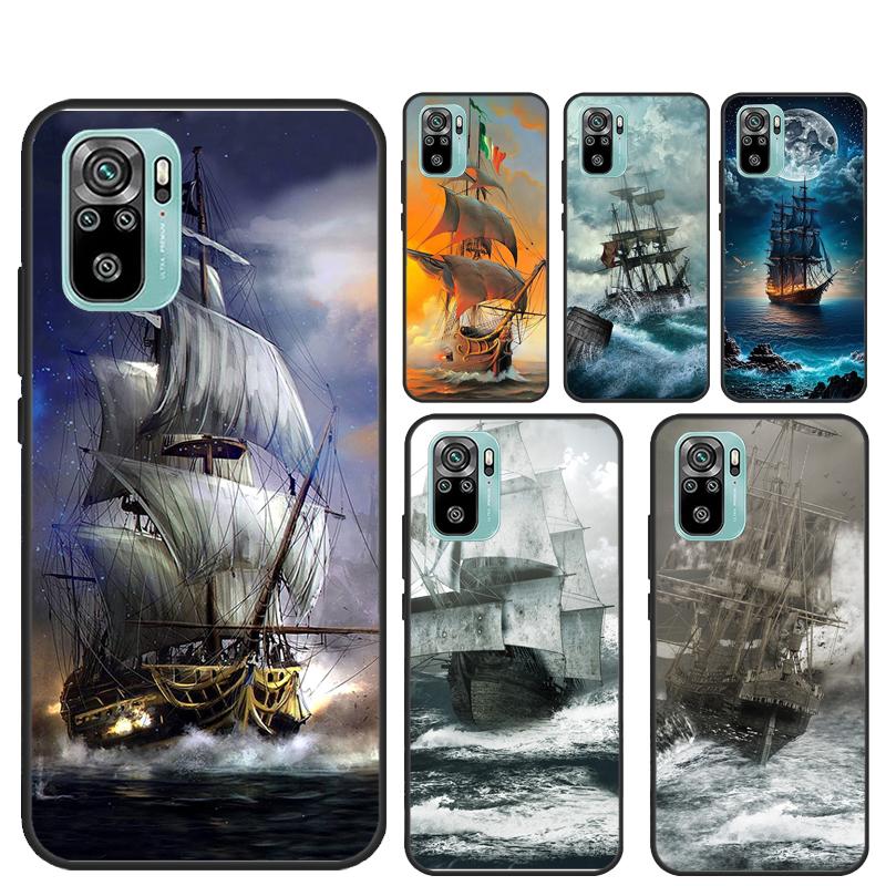 Ships Paintings Funda For Xiaomi Redmi Note 14 Pro 13 12 11 9 10 9S 10S 11S 12S Redmi 14C 10C 12C 13C Case