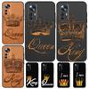 Чехол King Queen Crown для Xiaomi 14 13 11T 12T 13T Pro 12 Lite 12X POCO X3 X5 Pro X4 F4 M5 M5s F3 F5