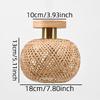 Ретро светодиодный бамбуковый плетеный потолочный светильник для коридора, гостиной, потолочный светильник E27, плетеные лампы, декоративные светильники