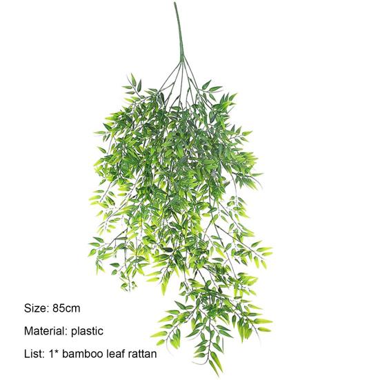 Бамбуковые листья ротанга декоративные многоразовые бессмертные красивые свадебные настенные поддельные подвески для балкона