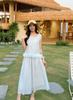 Korean Sleeveless Camisole Dress, Petite Faux Two-Piece Women's Summer New French Fashion Dress