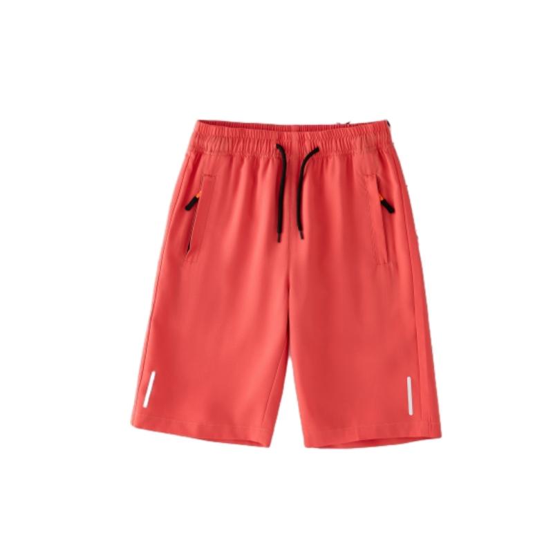 Летние эластичные шорты Ice Silk для мальчиков, легкие спортивные повседневные шорты из полиэстера, разноцветная спортивная одежда для больших детей, быстросохнущая