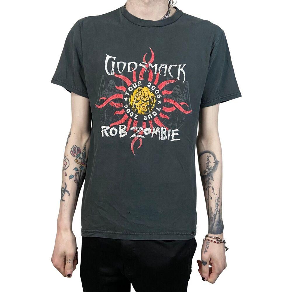 Футболка унисекс Godsmack Rob Zombie Tour Band 2006
