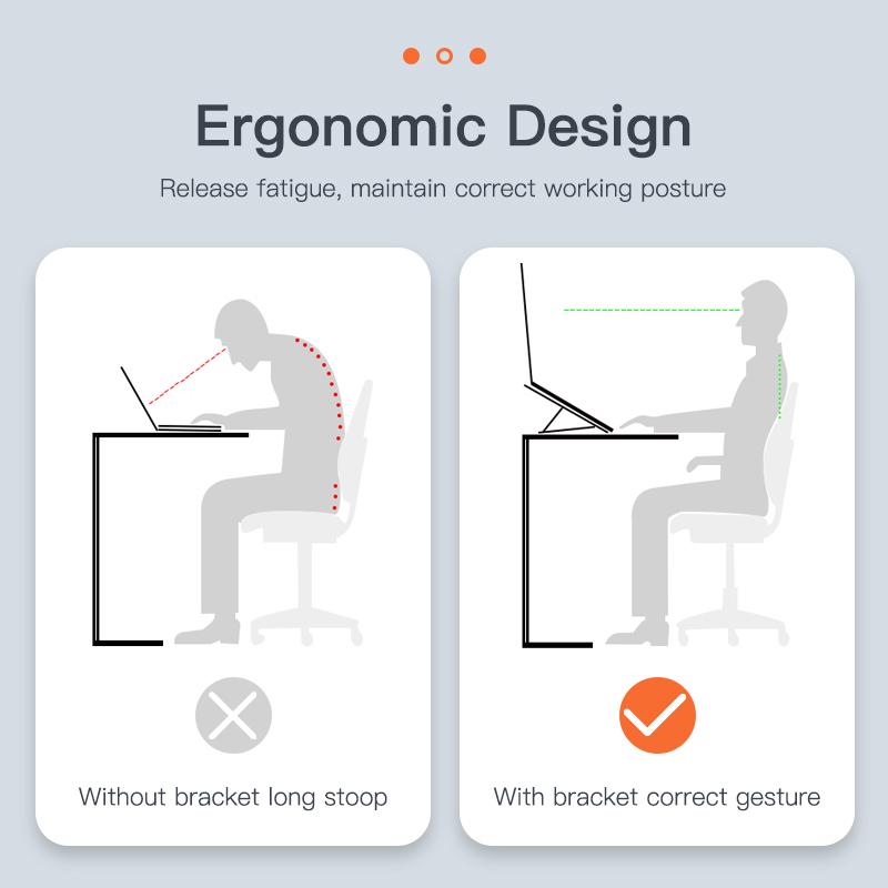 Складная подставка для ноутбука, алюминиевая подставка для ноутбука, портативный держатель для ноутбука, подставка для планшета, компьютерная поддержка для ноутбука ipad