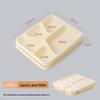 Sai Zhuo 1000ml 5-Compartment Corn Starch Degradable Lunch Boxes