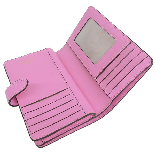 Женский компактный бифолд-кошелек Kate Spade, Розовая кожа, Бренд Outlet, Madison Medium Compact Bifold Wallet, MADISON SAFFIANO LEATHER MEDIU KC580 655
