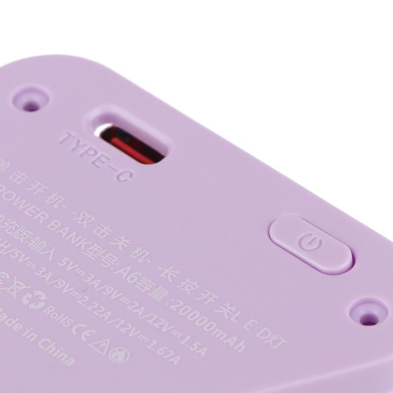 DIY 22.5W Зарядное устройство Power Bank Корпус Прозрачный PD Быстрая зарядка Корпус для батарей 18650 Со светодиодной подсветкой