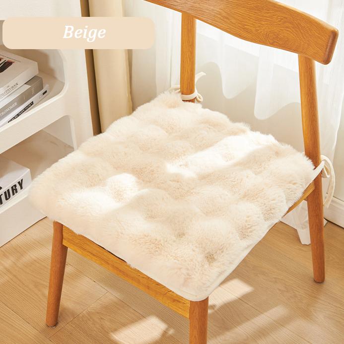 Плюшевая теплая подушка с кроликом, зимняя подушка для стула, офисная обеденная подушка для стула, подушка для стула, бытовая подушка